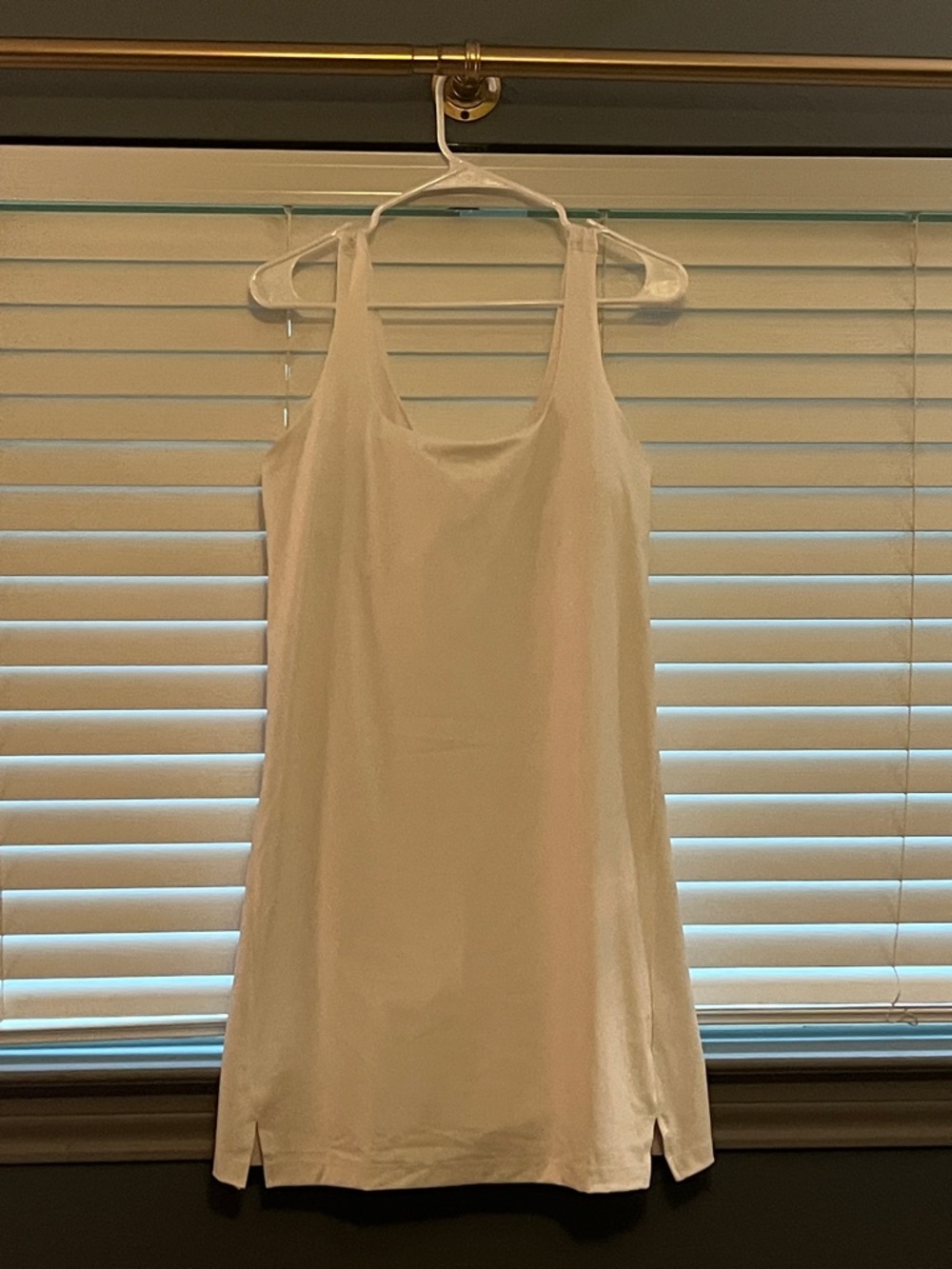 Simple White Slip Dress Tank